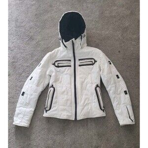 Emmegi Italian Designer Women’s Full zip Puffer Ski Winter Jacket Coat Size 10